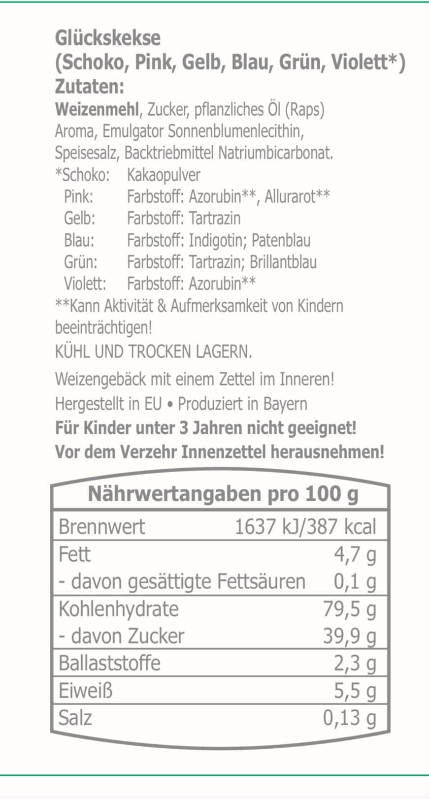 Duā Sweets Blau Keksbox | Deutsch & Englisch