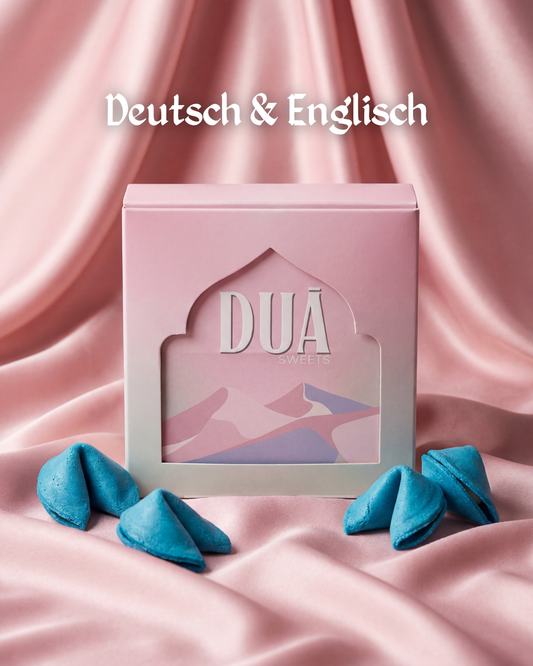 Duā Sweets Blau Keksbox | Deutsch & Englisch