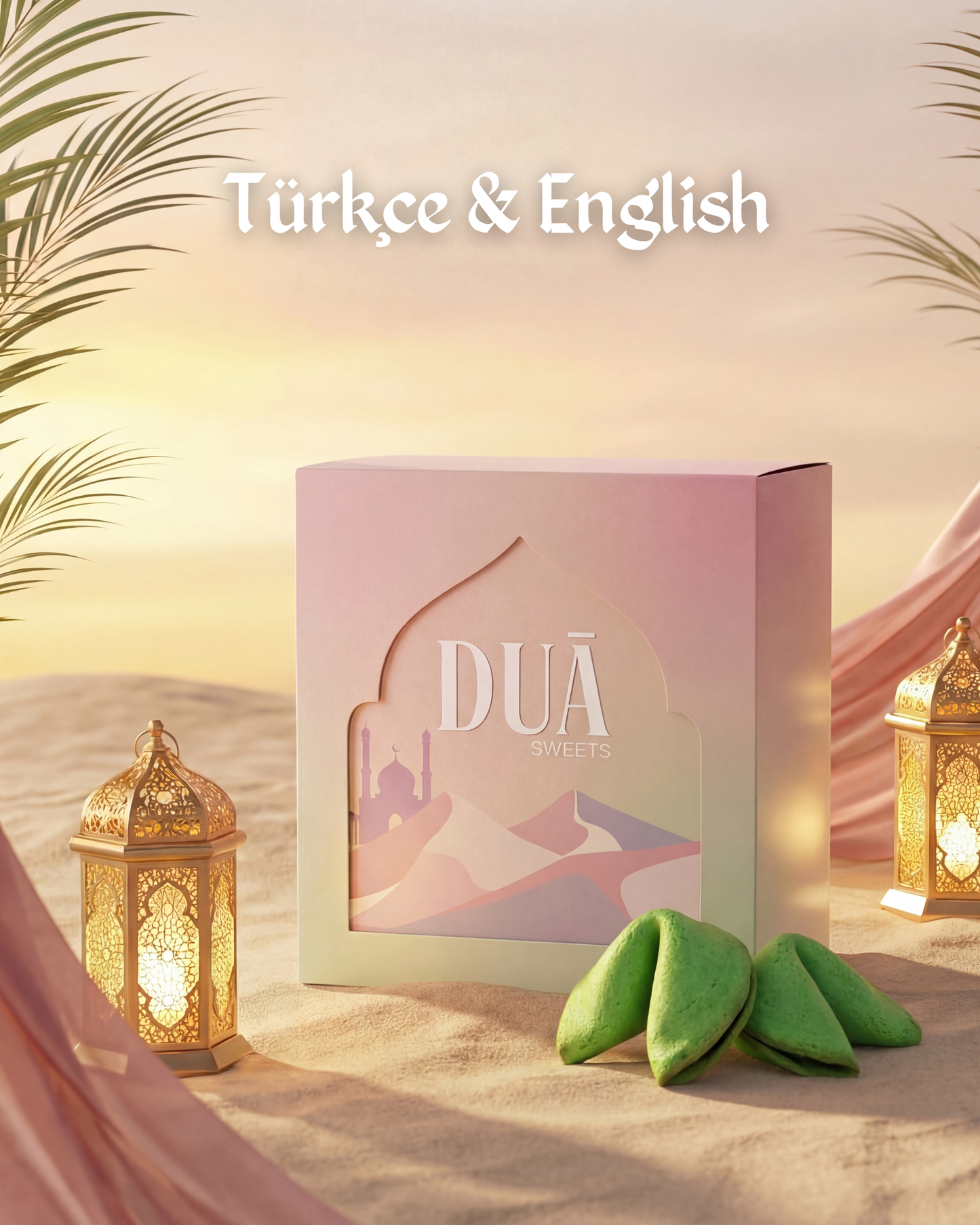 Duā Sweets Grün Keksbox | Türkisch & Englisch | Limited Edition