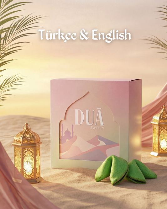 Duā Sweets Grün Keksbox | Türkisch & Englisch | Limited Edition