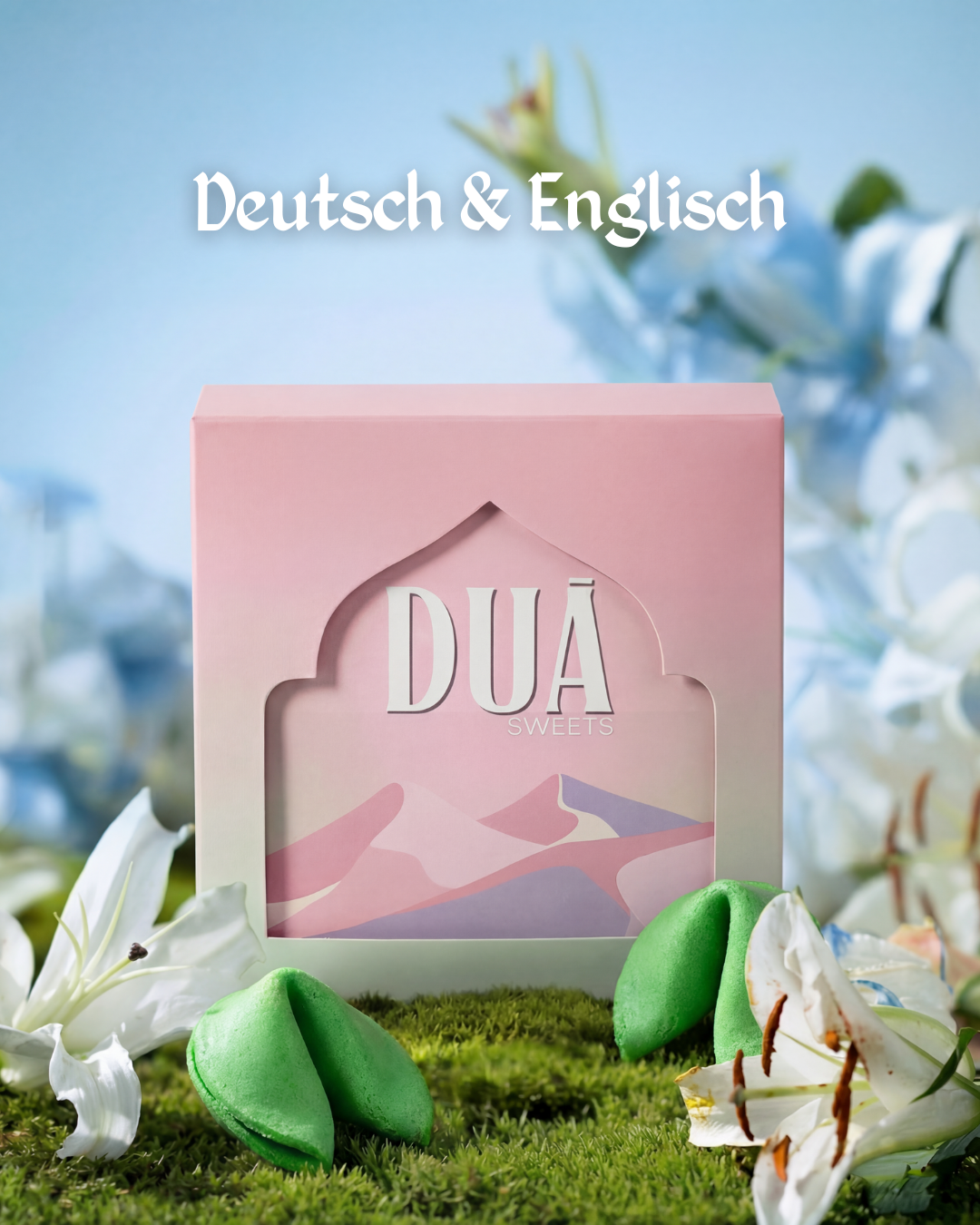 Duā Sweets Grüne Keksbox | Deutsch & Englisch