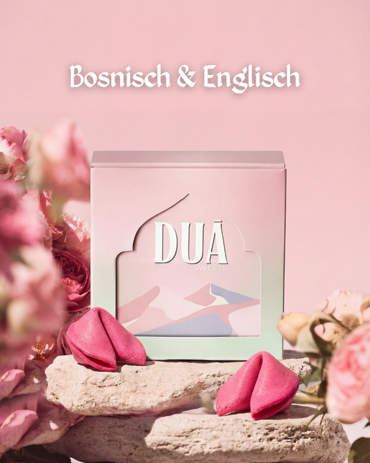 Duā Sweets Pinke Keksbox | Bosnisch & Englisch | Limited Edition